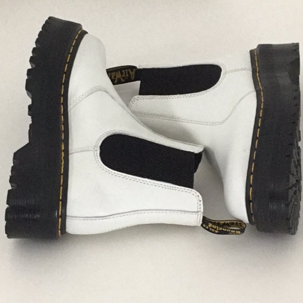Dr. Martens White Platform Boots - Picture 9 of 11